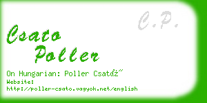 csato poller business card